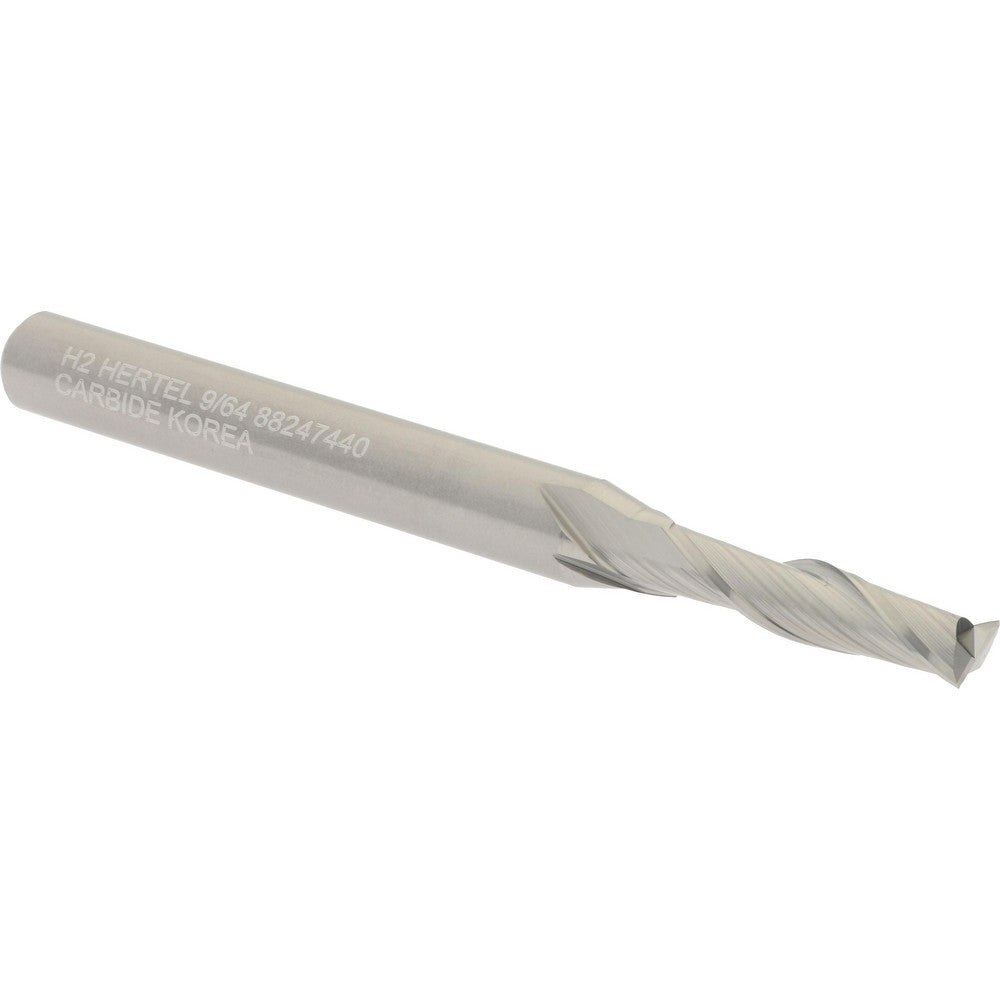 Hertel 88247440 Square End Mill 9/64" Dia, 9/16" LOC, 2 Flute, Solid Carbide