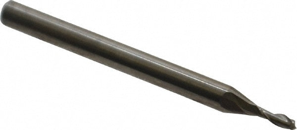 Hertel 88247697 Square End Mill 1/16" Dia, 3/16" LOC, 2 Flute, Solid Carbide