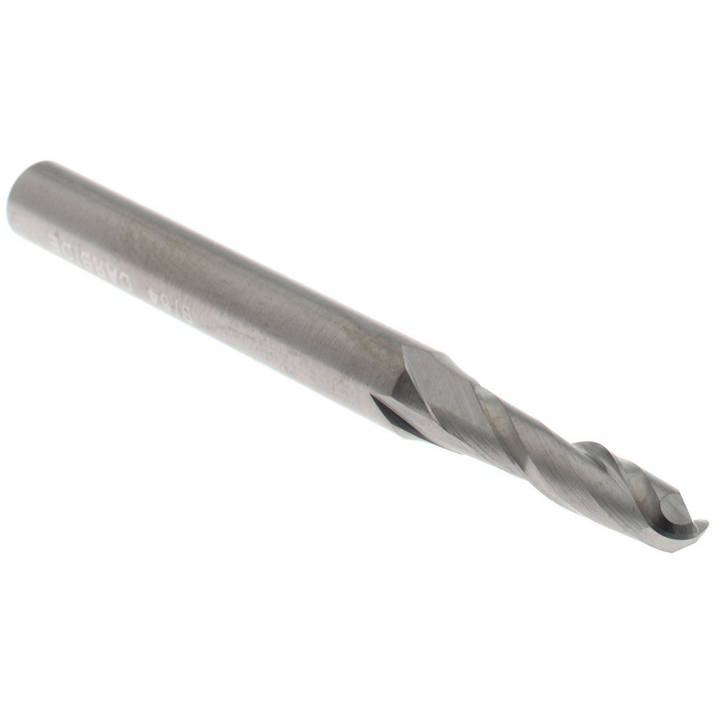 Hertel E599924499 Ball End Mill 9/64" Dia, 9/16" LOC, 2 Flute, Solid Carbide