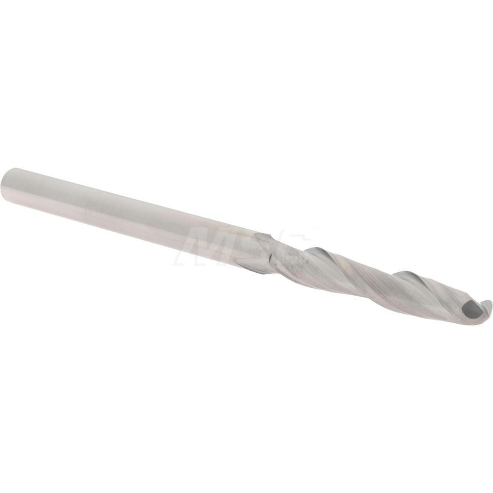 Hertel E5018016 Ball End Mill 1/4" Dia, 1-1/2" LOC, 2 Flute, Solid Carbide