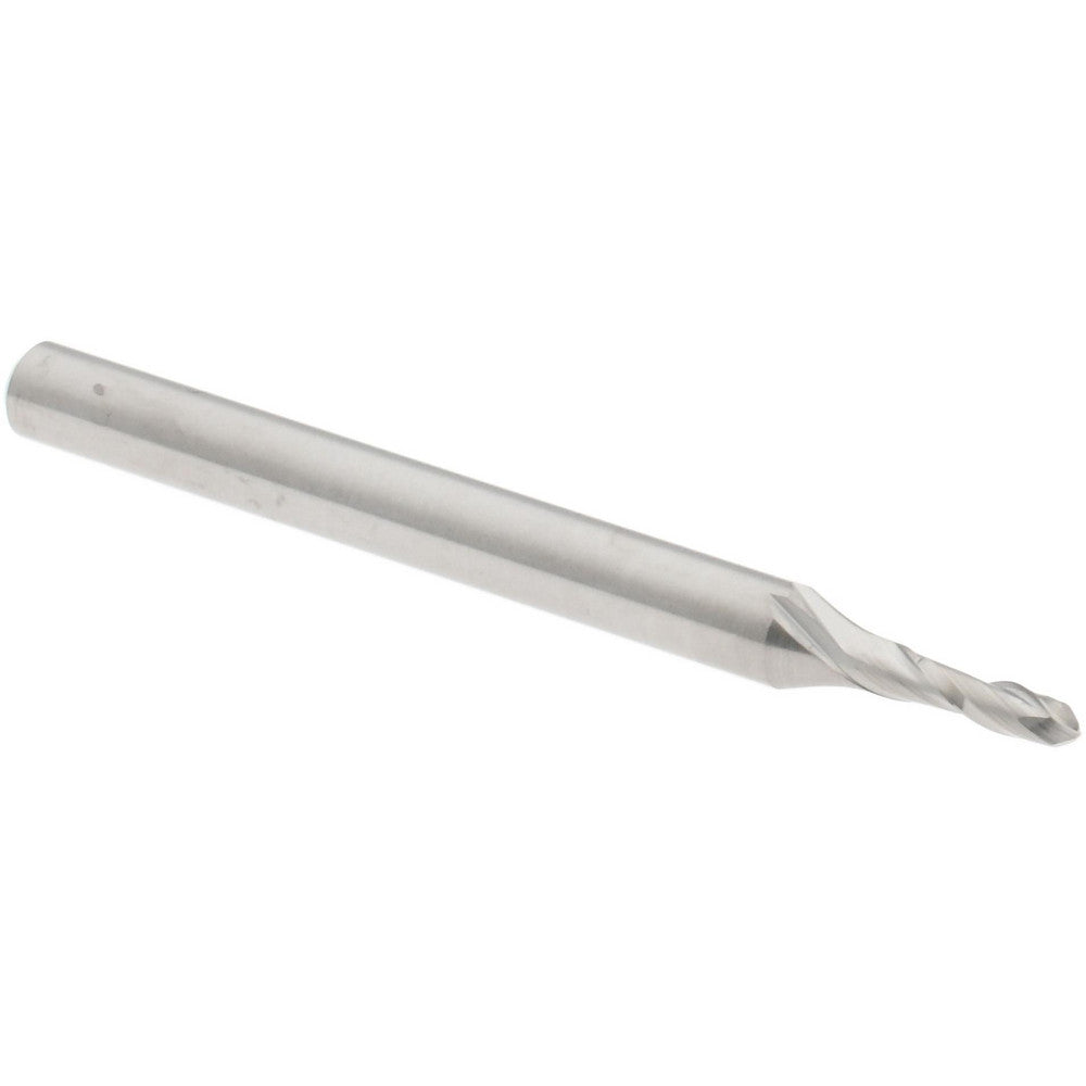 Hertel E599924478 Ball End Mill 1/16" Dia, 3/16" LOC, 2 Flute, Solid Carbide