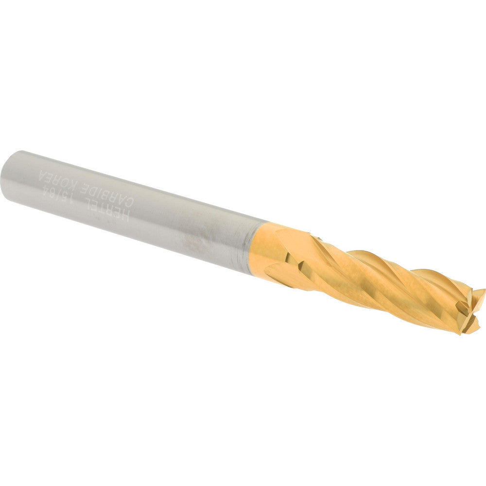 Hertel 88249925 Square End Mill 15/64" Dia, 3/4" LOC, 4 Flute, Solid Carbide