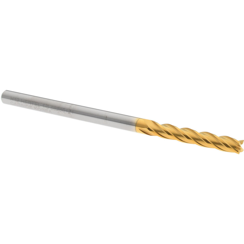 Hertel 88250121 Square End Mill 1/8" Dia, 3/4" LOC, 4 Flute, Solid Carbide