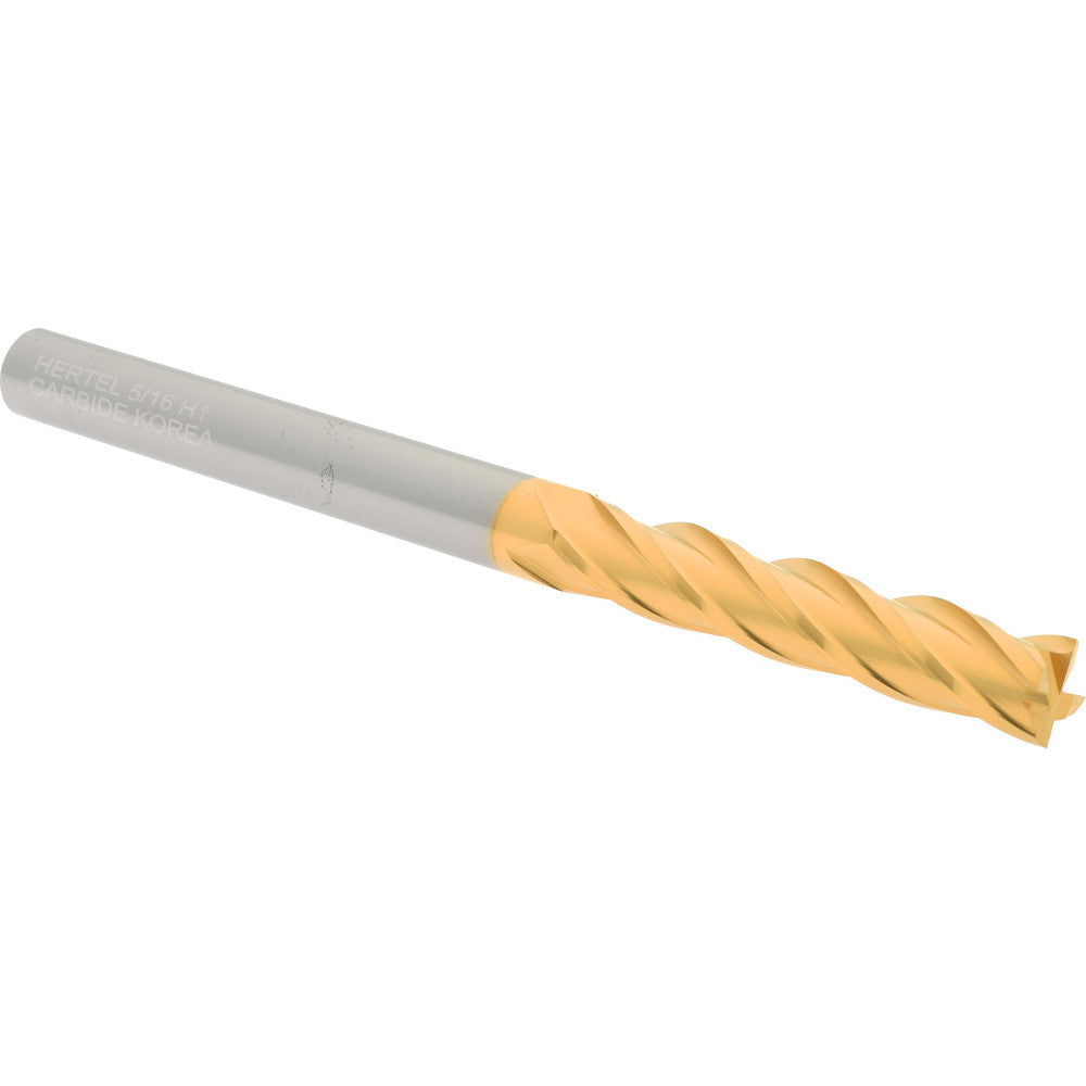 Hertel 88250451 Square End Mill 5/16" Dia, 1-5/8" LOC, 4 Flute, Solid Carbide