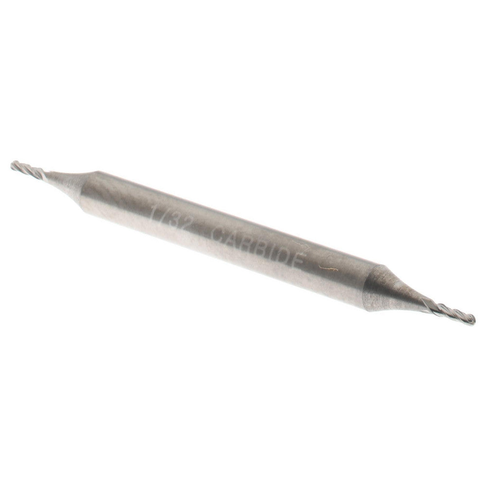 Hertel E599924404 Ball End Mill 1/32" Dia, 1/16" LOC, 4 Flute, Solid Carbide