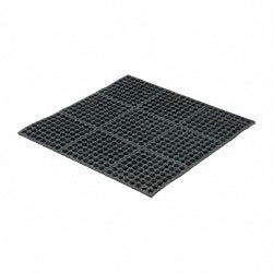 PRO-SAFE 3917809203X3 Anti-Fatigue Modular Tiles Mat Dry & Wet Environment, 36" Long, 36" Wide, 5/8" Thick, Black