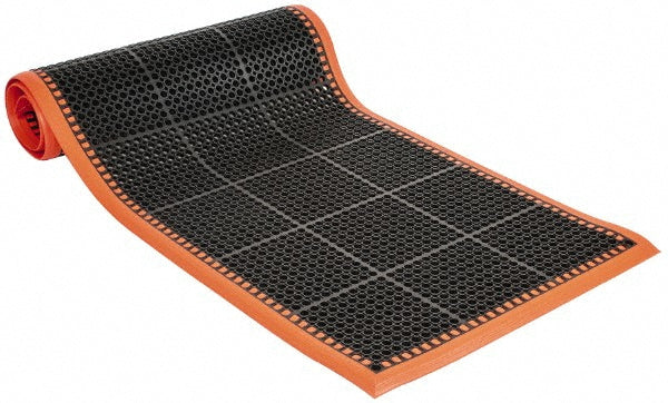 PRO-SAFE 46504093340X124 Anti-Fatigue Mat 10' Long, 3' Wide, 7/8 Thick, Natural Rubber, Beveled Edges, Heavy-Duty