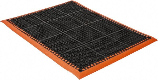 PRO-SAFE 46504093340X52 Anti-Fatigue Mat 52" Long, 3' Wide, 7/8 Thick, Natural Rubber, Beveled Edges, Heavy-Duty