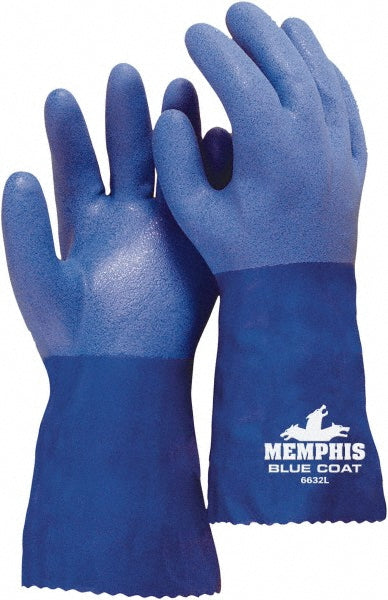 MCR Safety 6632XXL Chemical Resistant Gloves Memphis® Size 2X-Large, 80.00 mil, Polyvinylchloride, Supported
