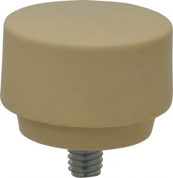 NUPLA 15156 1-1/2" Face Diam, Grade Medium Hard, Cream Hammer Tip/Face