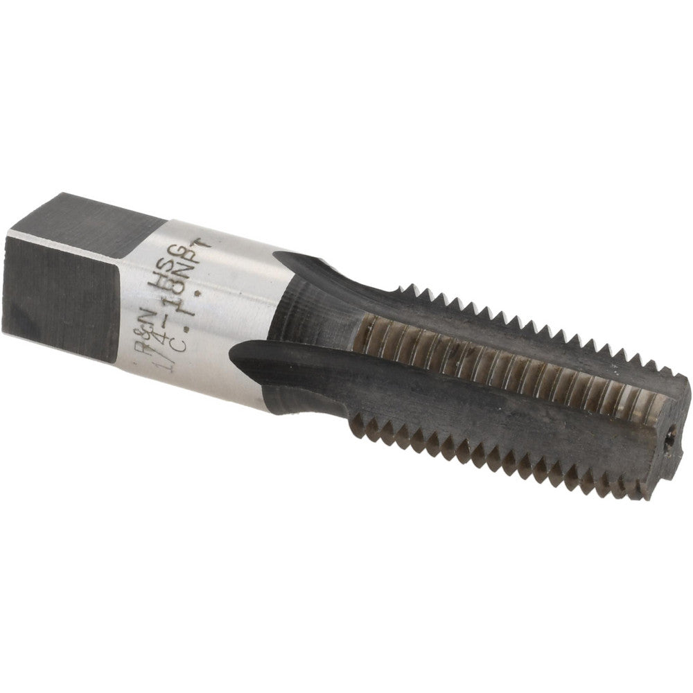 Reiff & Nestor 46170 Standard Pipe Tap 1/4-18, NPT, Regular, 4 Flutes, High Speed Steel, Nitride Finish