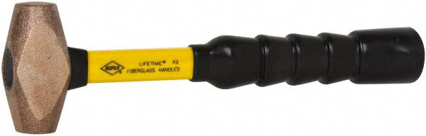 NUPLA 30015 Non-Marring Hammer 24 oz, 1" Face Dia, Brass Head