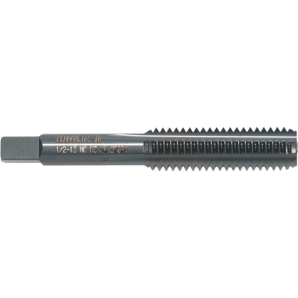 Kennametal 4131372 Straight Flute Tap 1/2-13 UNC, 4 Flute, Bottoming Chamfer, 3B Class of Fit, High-Speed Steel, Oxide Finish