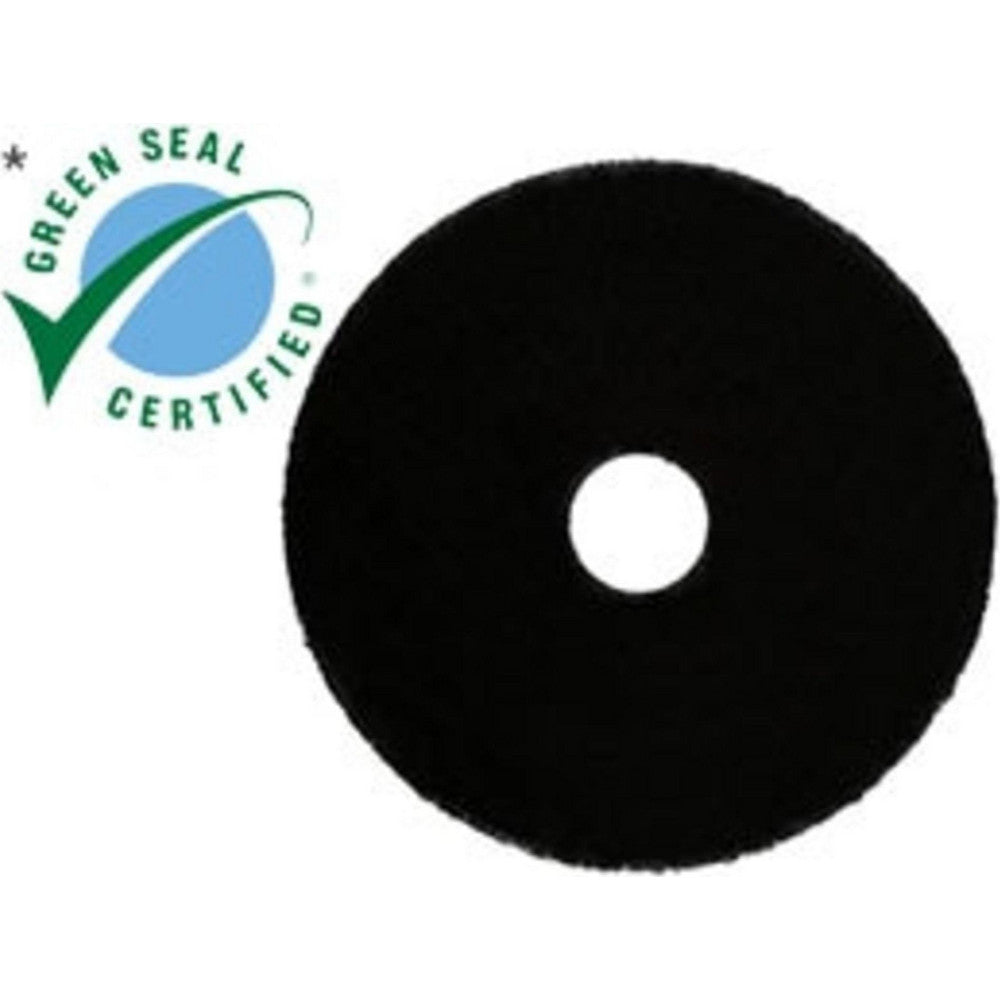 3M 7000028430 High Productivity Floor Pads 7300, Black, 432 mm, 17 in, 5 ea/Case