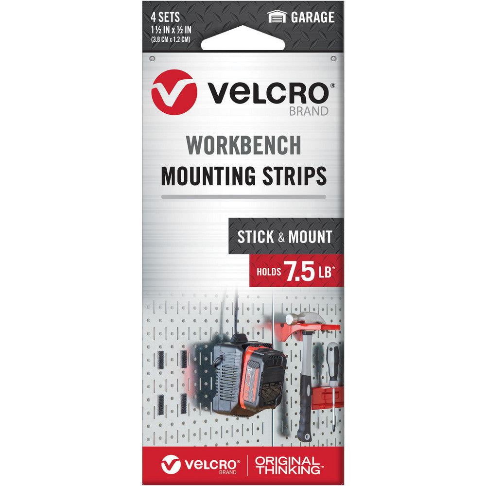 Velcro USA VEL-30824-USA Hook & Loop Shape Strip Tape Width 0.50in Tape Length 1.5in Color Black Roll Length (Feet) 1.50 Piece Length (Inch) 1-1/2
