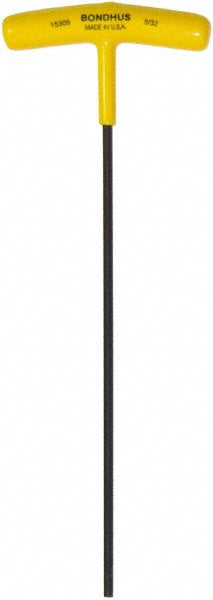 Bondhus 15309 Hex Key 5/32" Hex, Hex End, T-Handle Cushion Grip