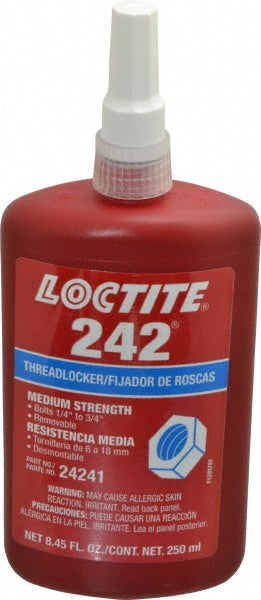 Loctite 135356 Threadlocker Blue, Liquid, 250 mL, Bottle
