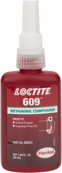 Loctite 135512 Retaining Compound 50 mL Bottle, Green, Liquid