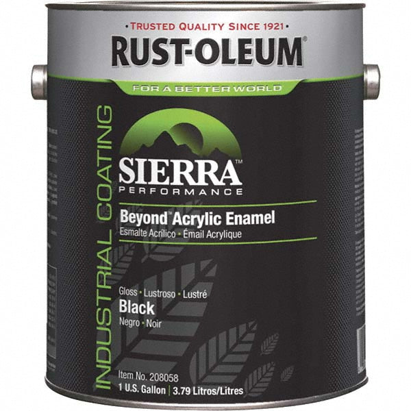 Rust-Oleum 208058 Acrylic Enamel Paint 1 gal, Gloss, Black