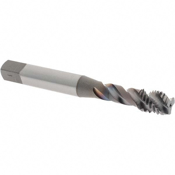 OSG 1756308 Spiral Flute Tap M8x1.25 Metric Coarse, 3 Flutes, Modified Bottoming, 6H Class of Fit, Vanadium High Speed Steel, TICN Coated