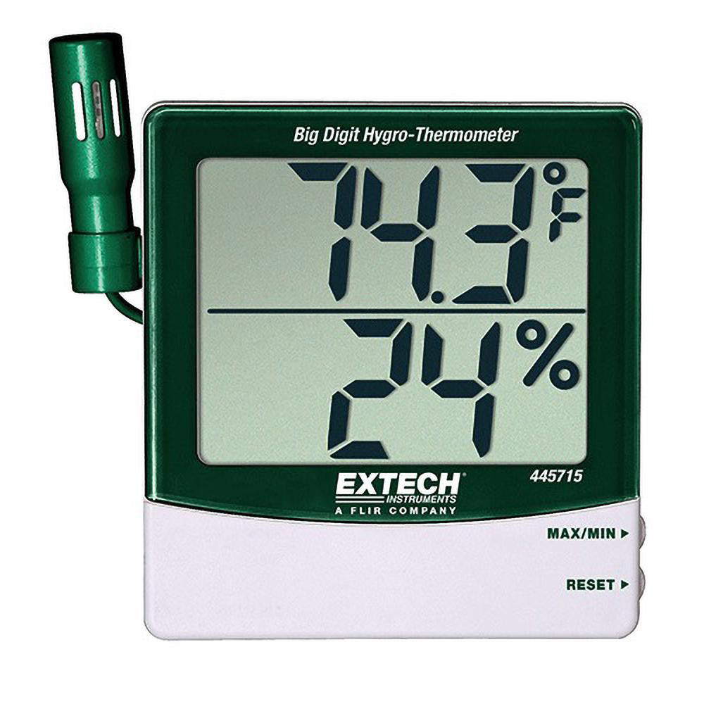 Extech 445715 14 to 140°F, 10 to 99% Humidity Range, Thermo-Hygrometer