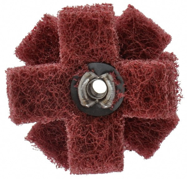 Standard Abrasives 7000046827 1-1/2 x 1/2" Very Fine 3 Ply Cross Buff