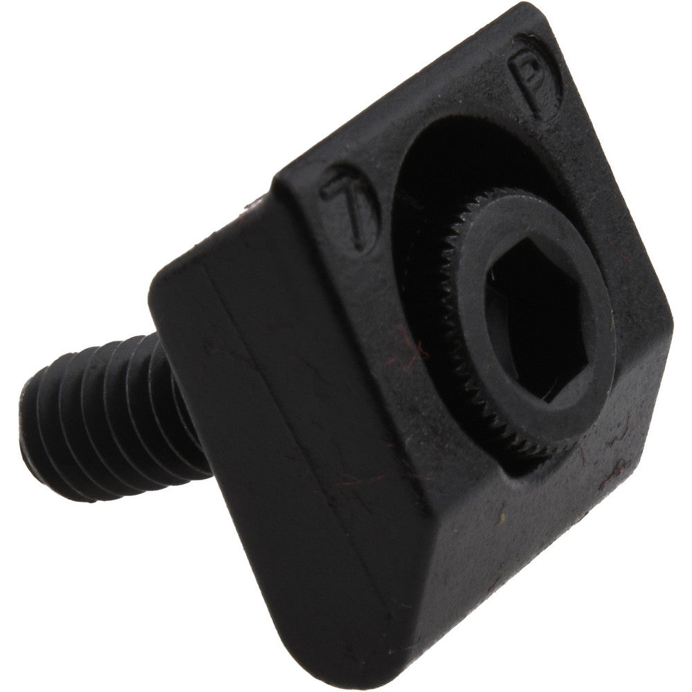 Mitee-Bite 26020 8-32 Screw Thread, 1/2" Wide x 0.1" High, Serrated Steel Standard Style Screw Mount Toe Clamp