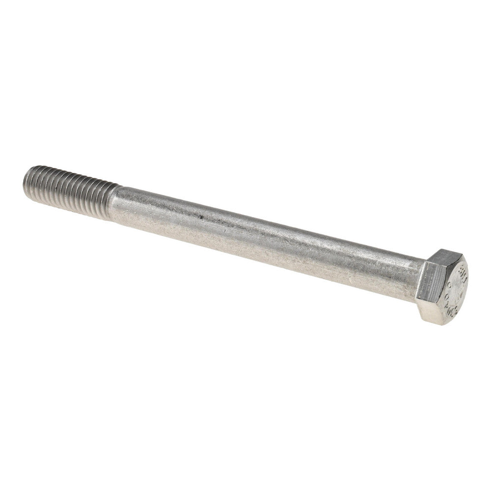 Value Collection R89498023 Hex Head Cap Screw 7/16-14, 4-1/2" Length Under Head, Grade 18-8 Stainless Steel, Bright/Uncoated Finish