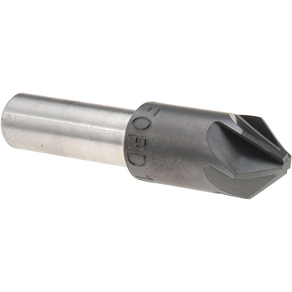M.A. Ford 79B050002 Countersink 1/2" Head Dia, 82.00 deg Included Angle, 6 Flute, High-Speed Steel, Right Hand Cut