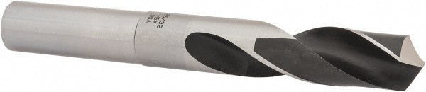 Hertel 306.78125 Reduced Shank Drill Bit 25/32" Dia, 3/4" Shank Dia, 118 deg Point, High-Speed Steel