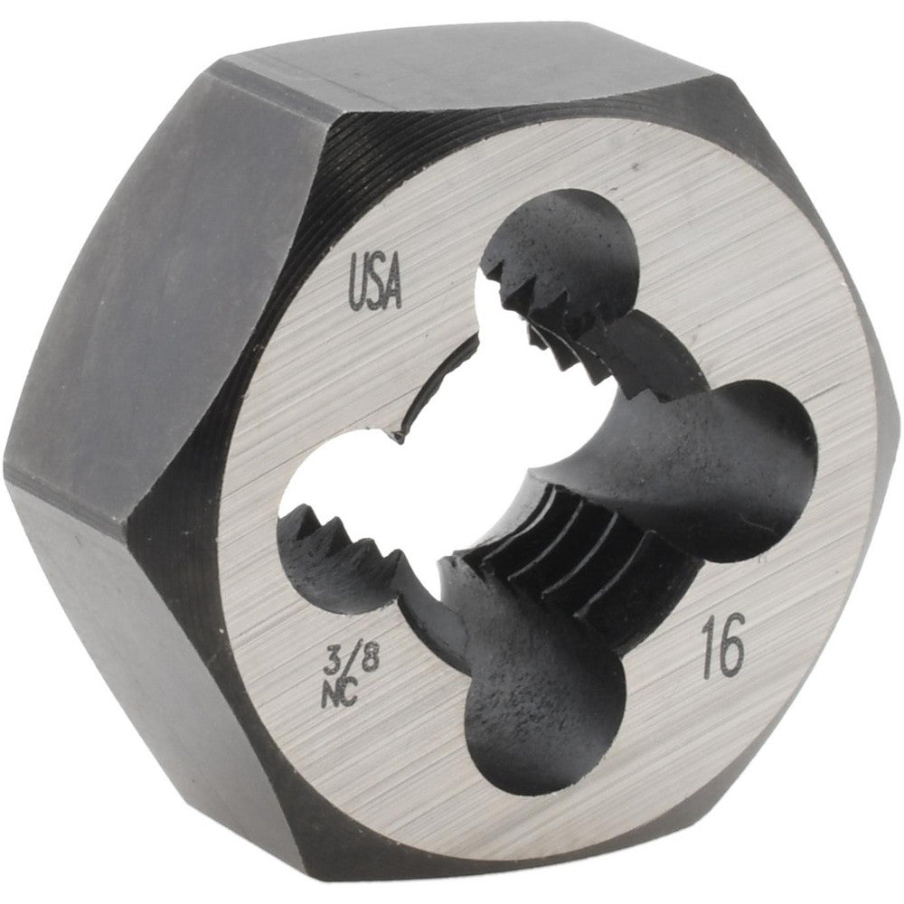 Cle-Line C65606 Hex Rethreading Die 3/8-16, Right Hand, Carbon Steel