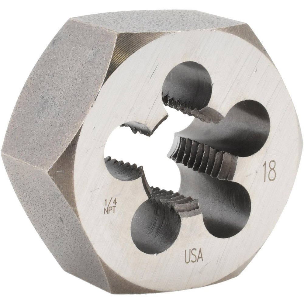 Cle-Line C65572 1/4-18 NPT x 1-1/4" Hex Hex Pipe Die