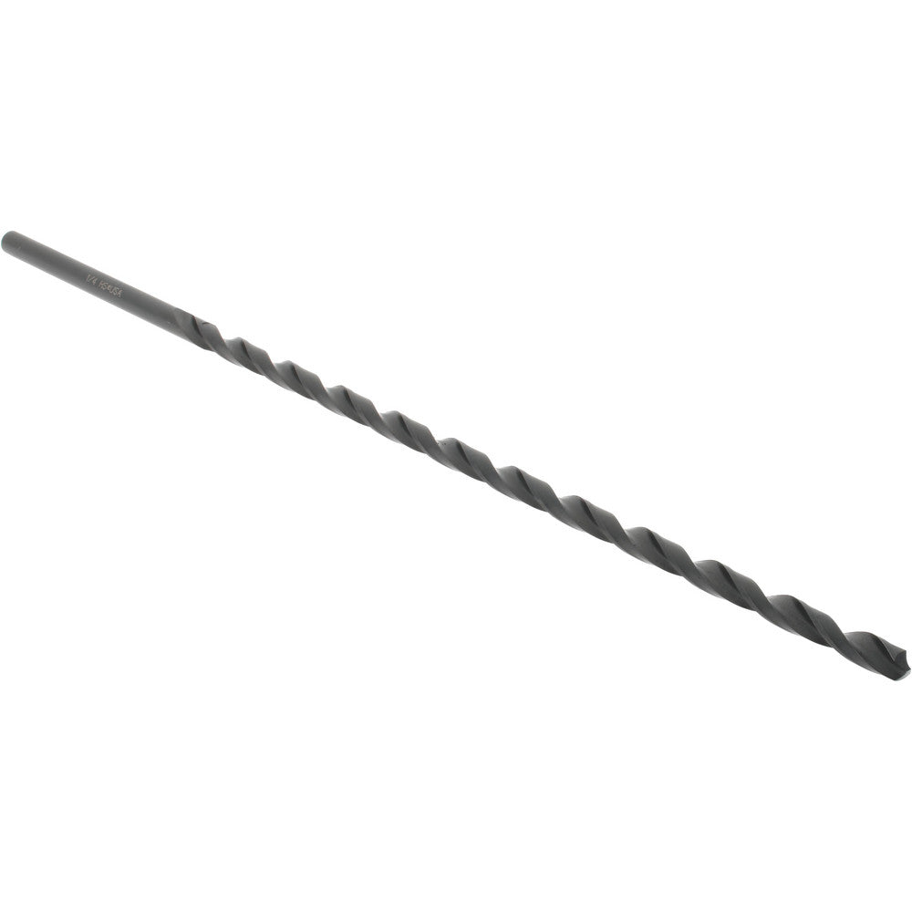 Hertel 212.25 Extra Length Drill Bit 1/4" Dia, 118 ° Point, High Speed Steel