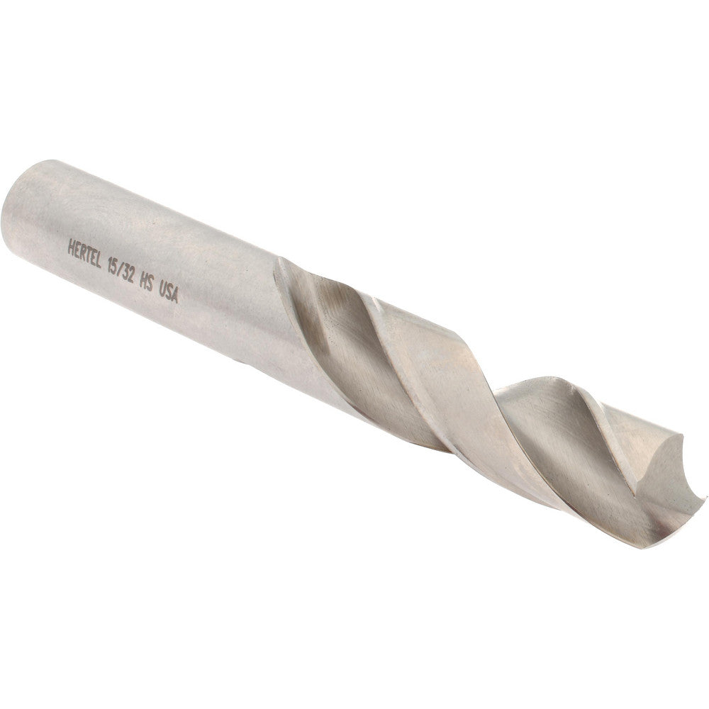Hertel 89320683 Screw Machine Length Drill Bit 15/32" (0.4688) Dia, 118 deg, HSS