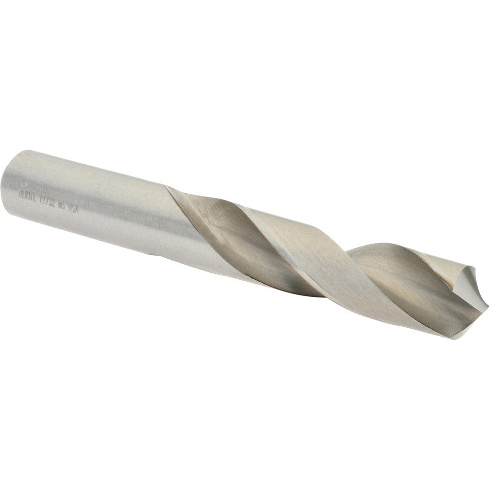 Hertel 89320725 Screw Machine Length Drill Bit 17/32" (0.5313) Dia, 118 deg, HSS