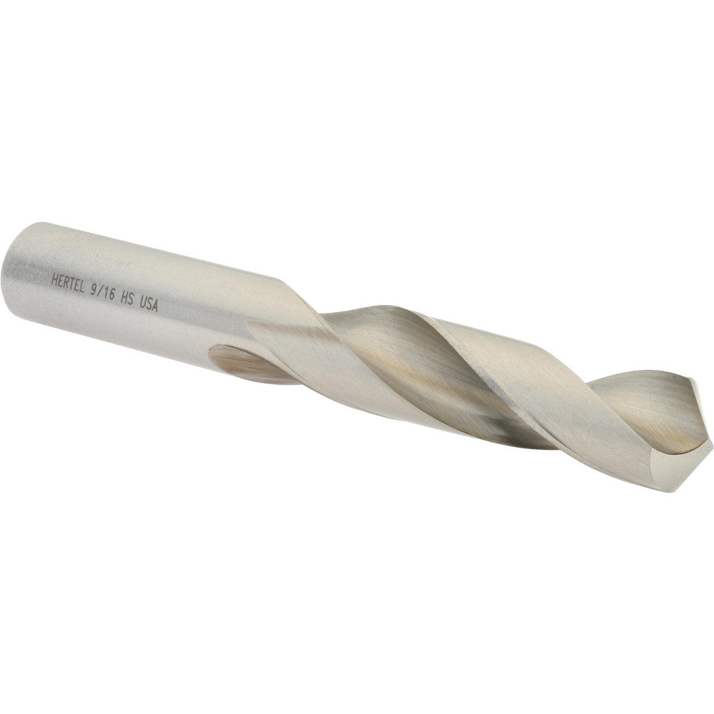 Hertel 89320733 Screw Machine Length Drill Bit 9/16" (0.5625) Dia, 118 deg, HSS