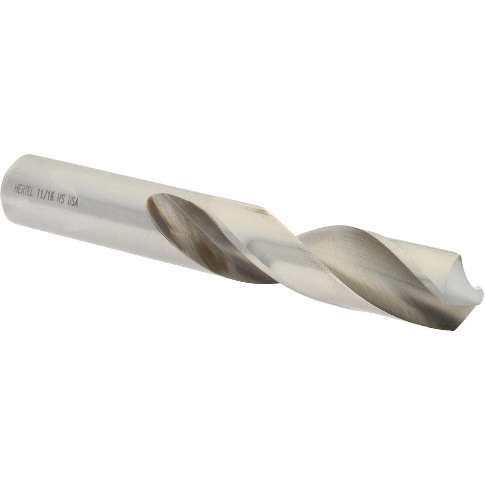 Hertel 89320741 Screw Machine Length Drill Bit 11/16" (0.6875) Dia, 118 deg, HSS