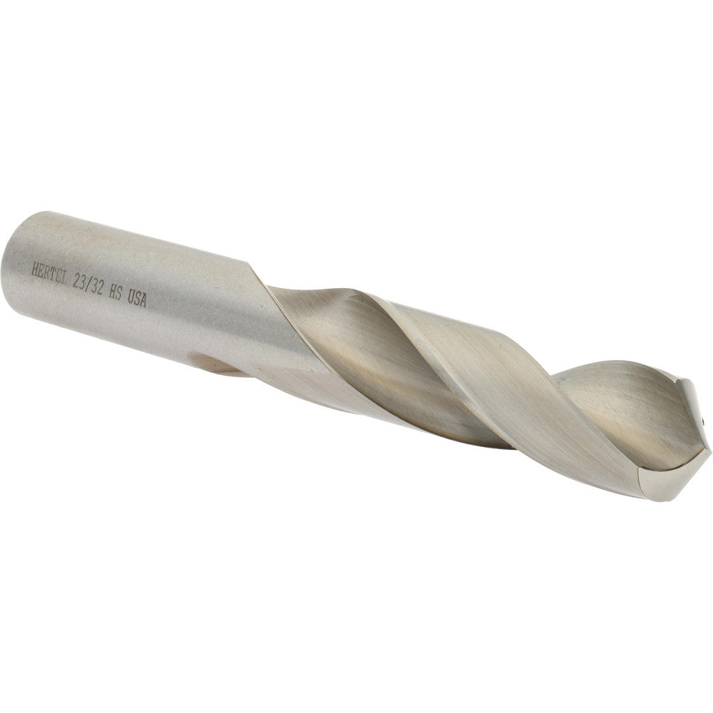 Hertel 89321202 Screw Machine Length Drill Bit 23/32" (0.7188) Dia, 118 deg, HSS