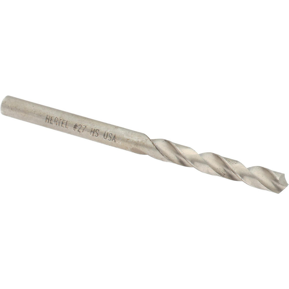 Hertel 89321681 Screw Machine Length Drill Bit #27 (0.1440) Dia, 118 deg, HSS