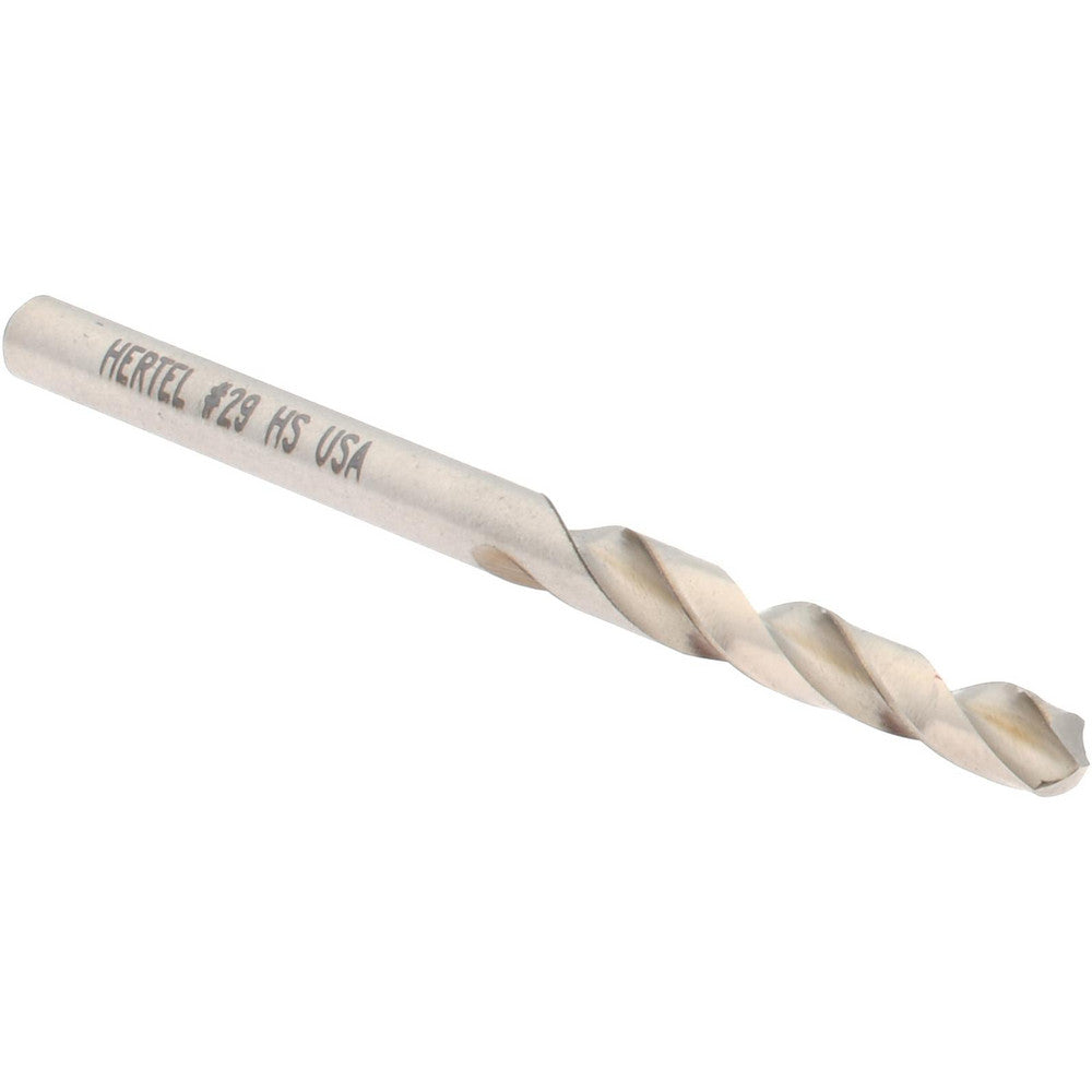 Hertel 89321699 Screw Machine Length Drill Bit #29 (0.1360) Dia, 118 deg, HSS