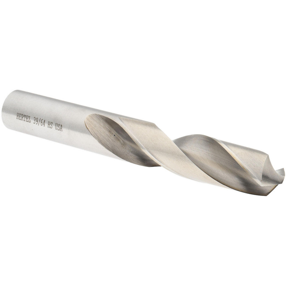 Hertel 89321764 Screw Machine Length Drill Bit 39/64" Dia, 118 ° Point, High Speed Steel