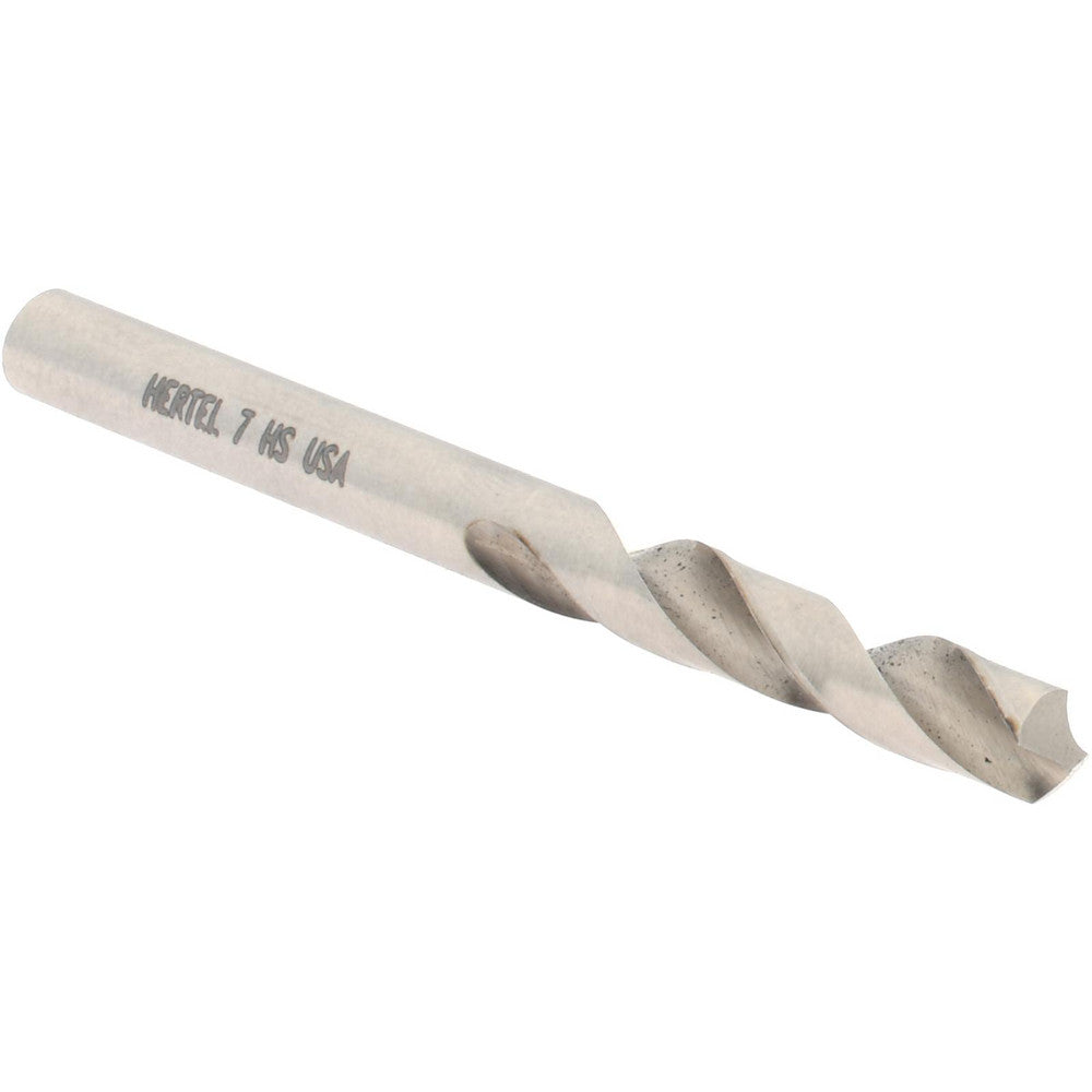 Hertel 89321905 Screw Machine Length Drill Bit #7 (0.2010) Dia, 118 deg, HSS
