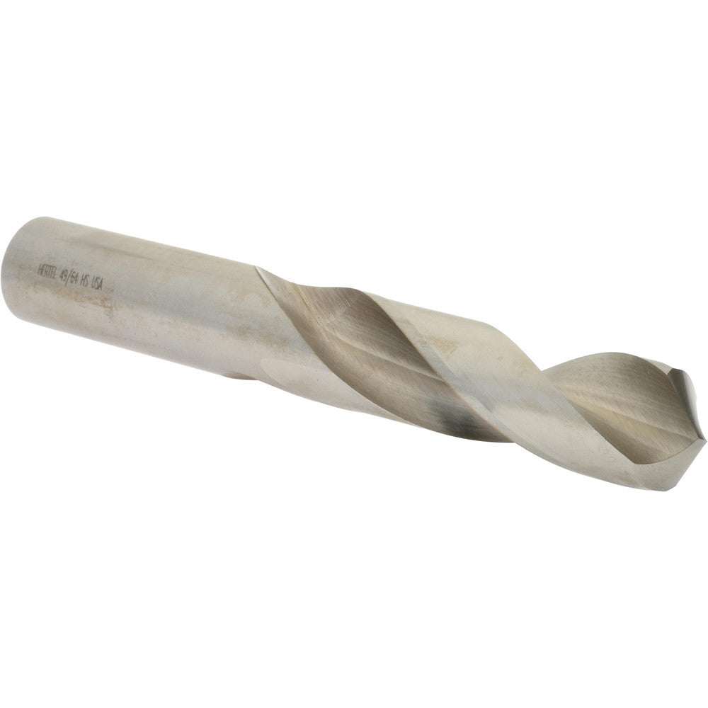 Hertel 89321947 Screw Machine Length Drill Bit 49/64" (0.7656) Dia, 118 deg, HSS