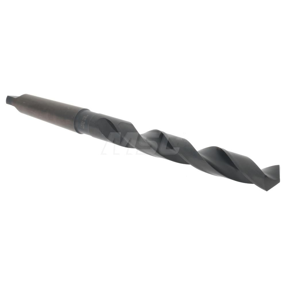 Hertel 89324008 Taper Shank Drill Bit 43/64" Dia, 2MT, 118 ° Point, High Speed Steel