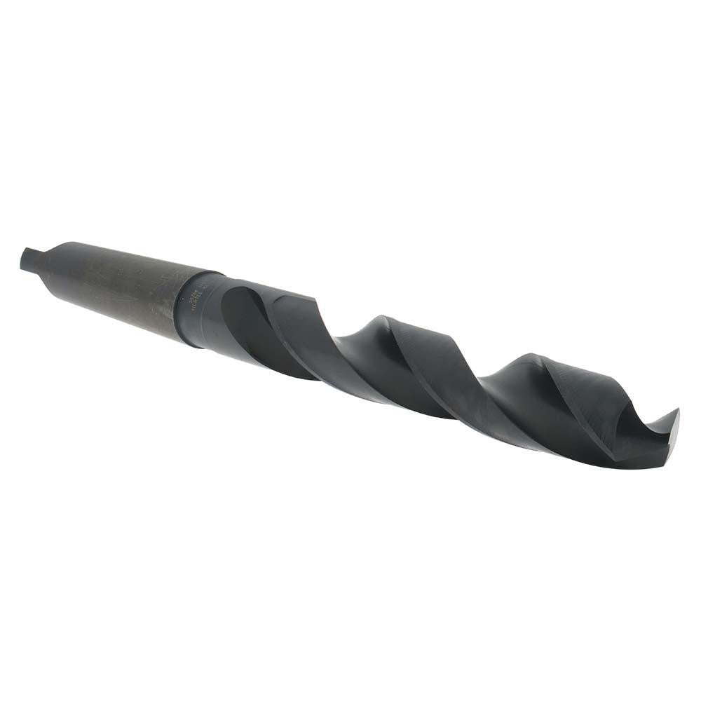 Hertel 89324388 Taper Shank Drill Bit 59/64" Dia, 3MT, 118 ° Point, High Speed Steel
