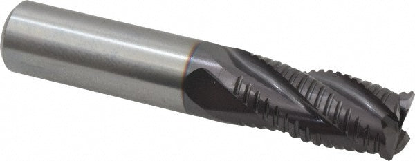 Guhring 9030820158700 Roughing End Mill 5/8" Dia, 4 Flute, Fine Pitch, Single End, Solid Carbide