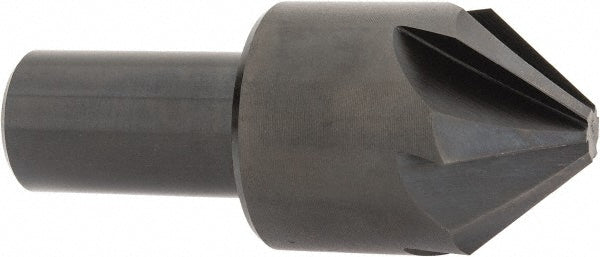 Hertel GX89331219 Countersink 1-1/4" Head Dia, 82.00 deg Included Angle, 6 Flute, High-Speed Steel, Right Hand Cut