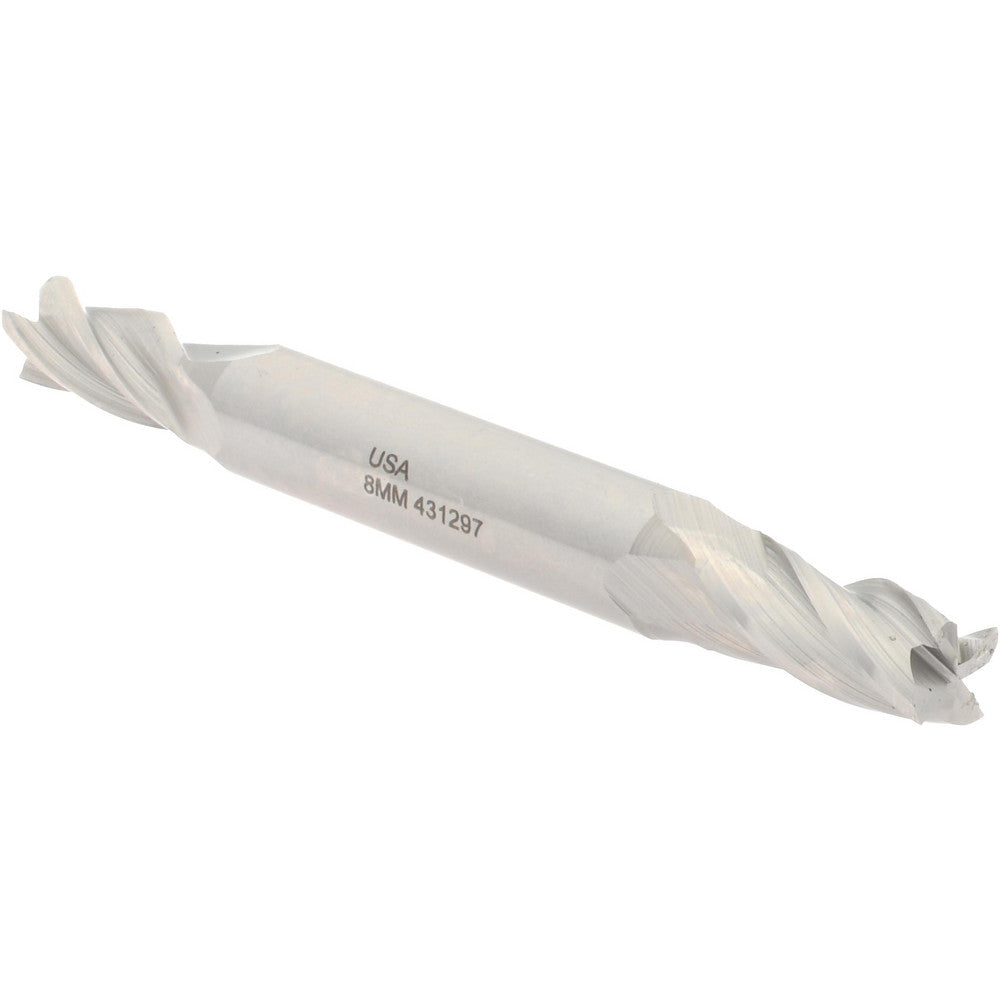 Hertel H89331862 Square End Mill 0.315'' Dia, 3/4'' LOC, 3/8'' Shank Dia, 3-1/2'' OAL, 4 Flutes, Cobalt