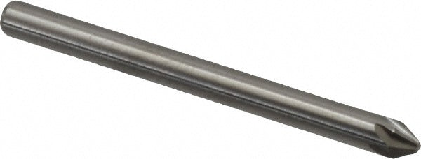 Hertel 336-001050 Countersink 1/8" Head Dia, 60.00 deg Included Angle, 6 Flute, Solid Carbide, Right Hand Cut