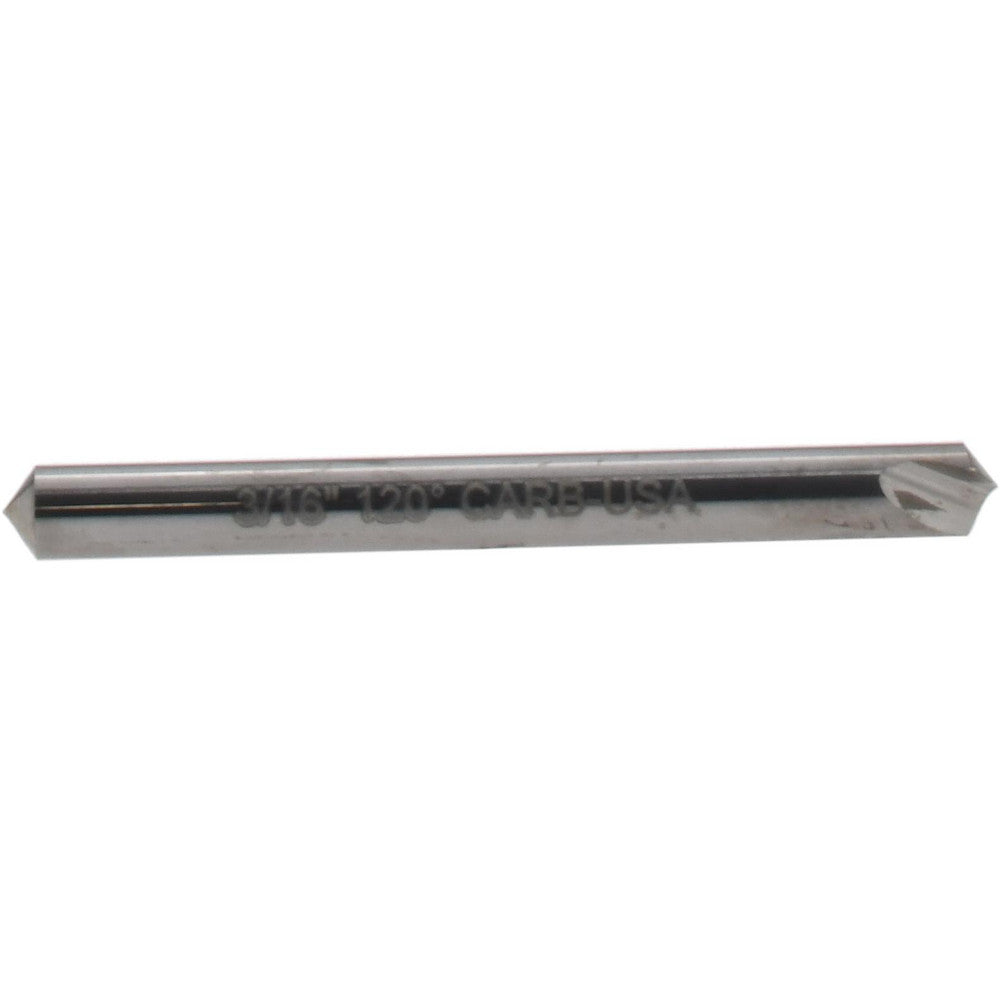 Hertel 331-202200 Countersink 3/16" Head Dia, 120.00 deg Included Angle, 1 Flute, Solid Carbide, Right Hand Cut